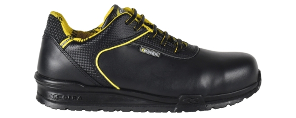 COFRA-GAMPER, S3, SRC, Sicherheitshalbschuhe, schwarz/gelb