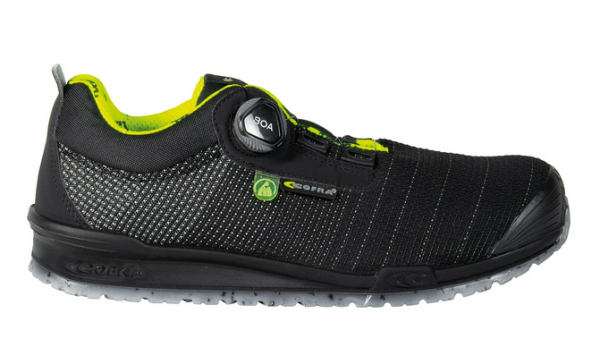 COFRA-S3S- Sicherheitshalbschuh, CARVING ESD, FO SR, nylon, schwarz/blauer Stoff