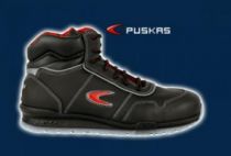 COFRA-PUSKAS S3 SRC, Sicherheits-Arbeits-Berufs-Schuhe, Hochschuhe, schwarz