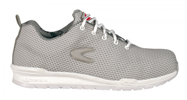 COFRA-WHITE, S3, SRC, Sicherheitshalbschuhe, wei/grau