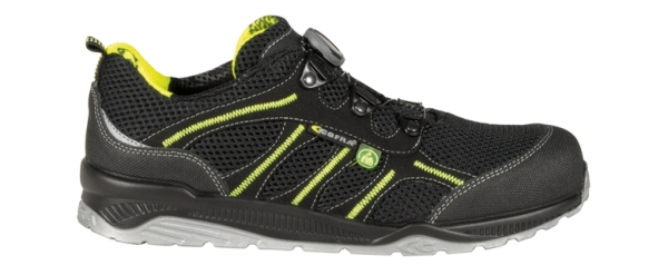 COFRA-STACK S1 P ESD SRC, Sicherheitshalbschuhe, schwarz/gelb