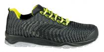 COFRA-CLUB S1 P ESD SRC, Sicherheitshalbschuhe, schwarz-grau/gelb