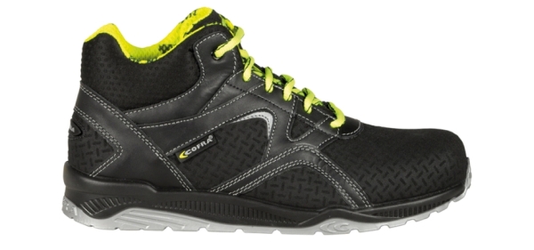 COFRA-BACKFIELD S3 SRC, Sicherheitshochschuhe, schwarz/gelb
