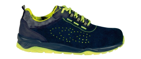 COFRA-PROMOTION S1 P SRC, Sicherheitshalbschuhe, blau/gelb