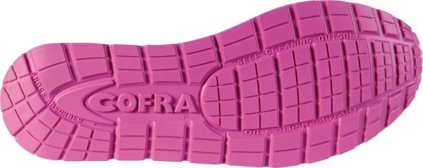 COFRA-BODY S1P SRC, Sicherheitshalbschuhe, blau/fuchsia