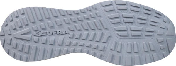 Cofra-STREAM ESD S3S HRO SC FO SR, HALBSCHUH NYLON-MICROFASER SCHWARZ/HELL GRAUER STOFF/FPT/ESD