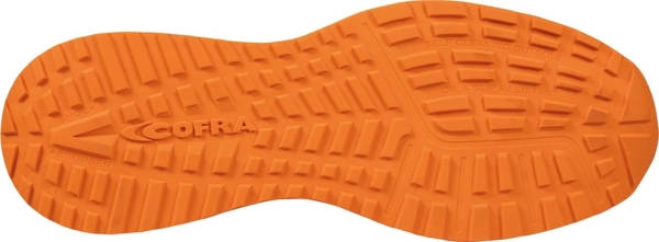 Cofra-REACTIVE ESD S3S HRO FO SR, HALBSCHUH NYLON SCHWARZ-ORANGE/ORANGER STOFF/FPT/ESD