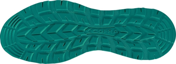 Cofra-STORM ESD S1 PS FO SR, HALBSCHUH NYLON SCHWARZ/GRUNER STOFF/FPT/ESD (BOA SYSTEM)