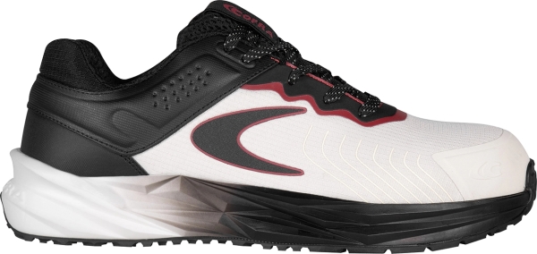 Cofra-KRAFTOR ESD S3S HRO SC FO SR, HALBSCHUH NYLON-MICROFAS.WEISS-SCHWARZ/SCHWARZ.STOFF/FPT/ESD