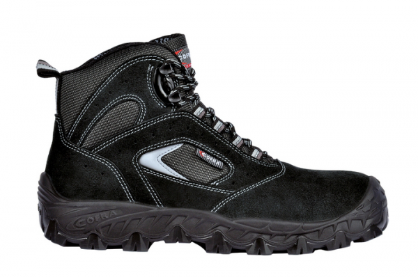 COFRA-S1 PS- Sicherheitshochschuh EGEO, Velourleder, schwarz