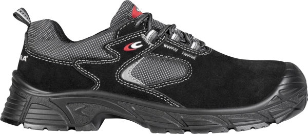 Cofra-SUEZ S1 PS, HALBSCHUH VELOURLEDER SCHWARZ/SCHWARZER STOFF/APT SOHLE