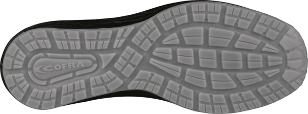 Cofra-TRIPLING S1PS FO SR, HALBSCHUH VELOURLEDER BLAU-SCHWARZ/GELBER STOFF/APT ZWINSCH.
