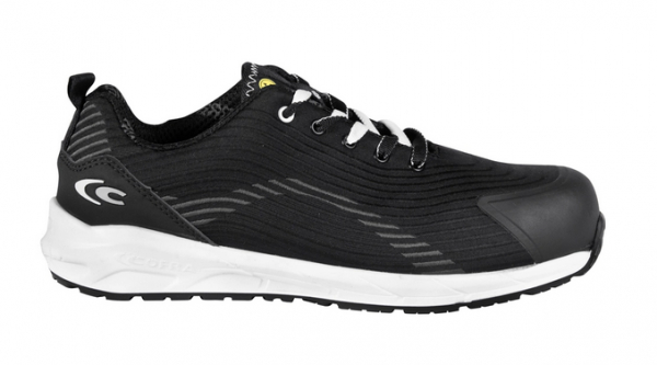 COFRA-S3S- Sicherheitshalbschuh PECKDECK ESD SC FO SR, Nylon, schwarz-grau