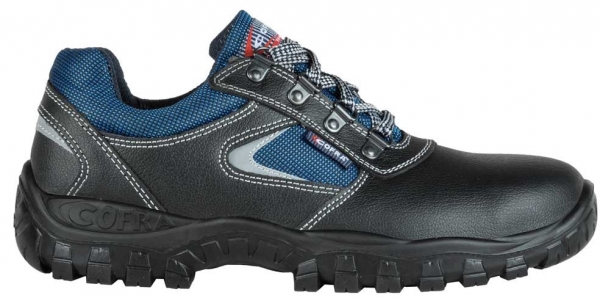 COFRA-EQUINOX S3, FO SR, Sicherheitshalbschuhe, schwarz/blau