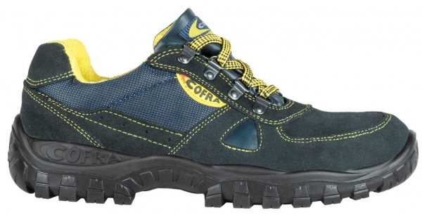 COFRA-AZIMUTH S1P, SRC, Sicherheitshalbschuhe, schwarz/blau/gelb