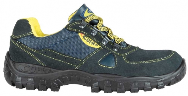 COFRA-AZIMUTH S1P, SRC, Sicherheitshalbschuhe, blau/gelb