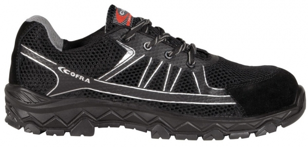 COFRA-S1P-Sicherheitshalbschuhe, TRAPEZIUS BLACK, SRC, schwarz