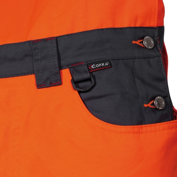 COFRA-BRIGHT Warnschutz-Latzhose, 290 g/m�, orange