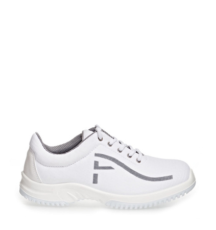 ABEBA-UNI6-S3-Damen-und Herrenschnrhalbschuhe, wei