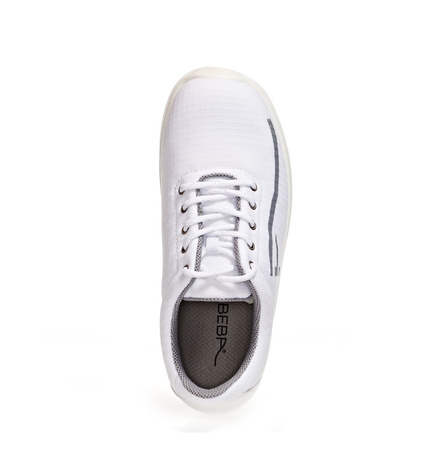 ABEBA-UNI6-S3-Damen-und Herrenschnrhalbschuhe, wei