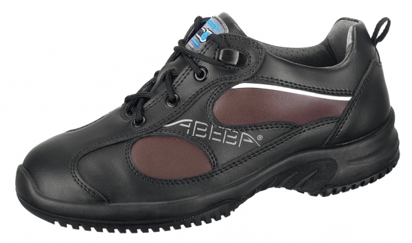ABEBA-S2-Uni6-Damen- u. Herren-Sicherheits-Arbeits-Berufs-Schuhe, Halbschuhe, schwarz/braun