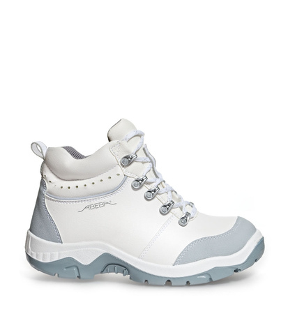 ABEBA-Anatom-S2-Damen- u. Herren-Sicherheits-Arbeits-Berufs-Schuhe, hoch, Schnrstiefel, wei