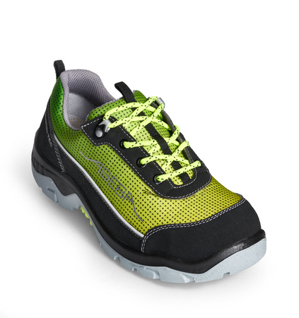 ABEBA-Anatom-S3-Damen- u. Herrensicherheitshalbschuhe, gelb/grn