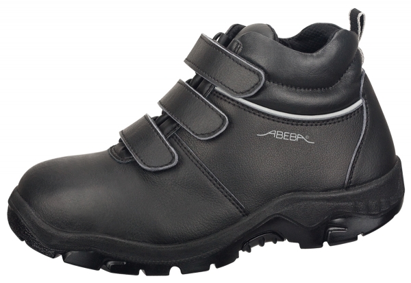 ABEBA-Anatom-S3-Damen- u. Herren-Sicherheits-Arbeits-Berufs-Schuhe, hoch, Schnürstiefel, schwarz