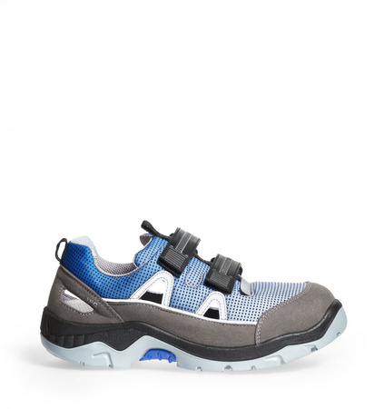ABEBA-Anatom-S1P-Damen- u. Herrenklettschuhe, blau