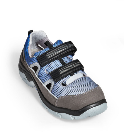 ABEBA-Anatom-S1P-Damen- u. Herrenklettschuhe, blau