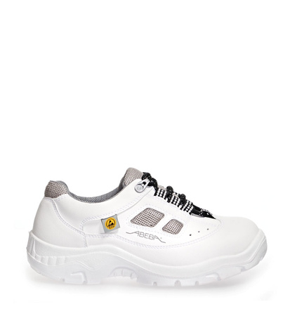 ABEBA-Anatom-S1-Damen- u. Herren-Sicherheits-Arbeits-Berufs-Schuhe, Halbschuhe, wei