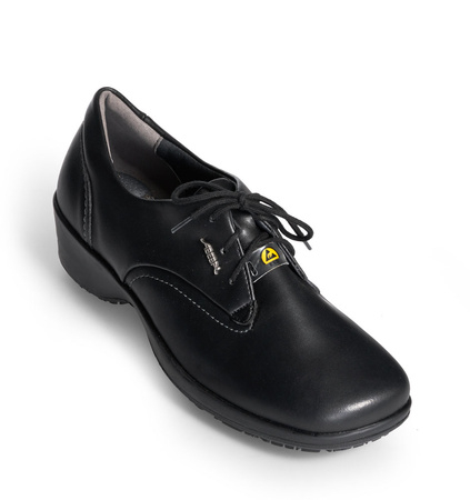 ABEBA-SERVICE-O1-Damenschnrschuhe, ESD, schwarz