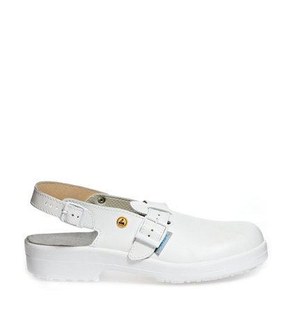 ABEBA-Classic-SB-Damen- u. Herrensicherheitsclog, ESD, wei