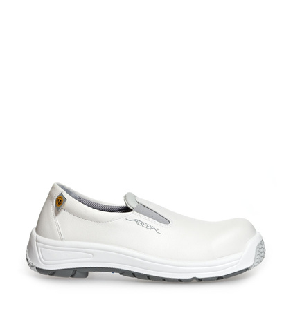 ABEBA-Static Control-S1-Damen- u. Herrensicherheitsslipper, ESD, wei