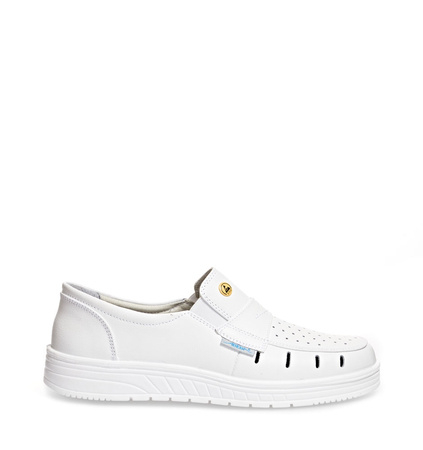 ABEBA-Air Cushion-O1-Damen- u. Herrenslipper, ESD, wei