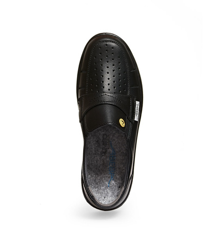 ABEBA-Air Cushion-O1-Herrenslipper, ESD, schwarz