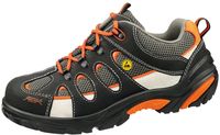 ABEBA-Crawler-Alu-S1-Damen- u. Herrensicherheitshalbschuhe, ESD, schwarz/orange