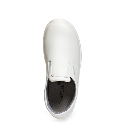 ABEBA-Uni6-O2-Damen- und Herrenslipper, ESD, wei