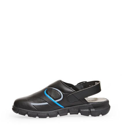 ABEBA-Dynamic-OB-A-micro-Damen- und Herrenclog, ESD, schwarz/blau