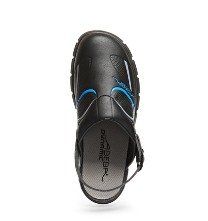 ABEBA-Dynamic-OB-A-micro-Damen- und Herrenclog, ESD, schwarz/blau