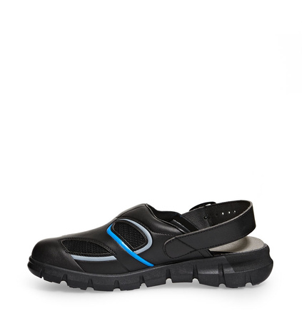 ABEBA-Dynamic-OB-A-micro-Damen- und Herrenclog, ESD, schwarz/blau