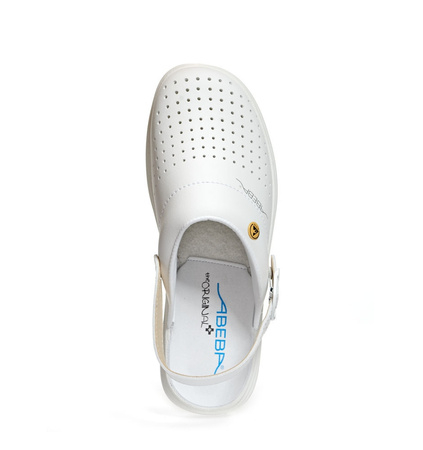 ABEBA-The Original Plus-OB-A-micro-Damenclog, ESD, wei