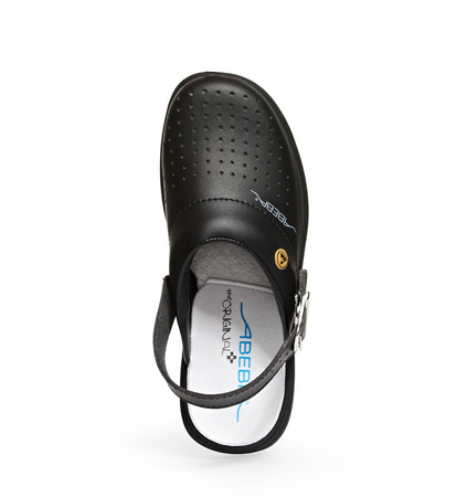 ABEBA-The Original Plus-OB-A-micro-Damenclog, ESD, schwarz