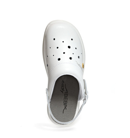 ABEBA-Easy-OB-Damen- und Herrenclog, ESD, wei