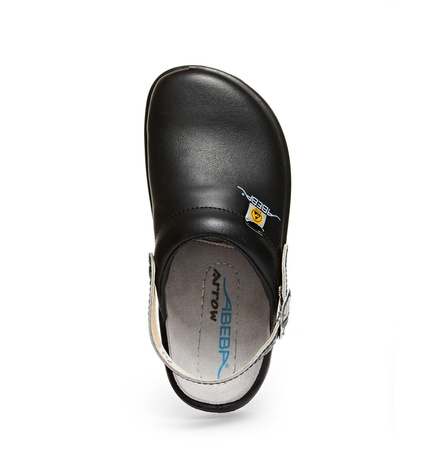 ABEBA-Arrow-OB-Damen- und Herrenclog, ESD, schwarz