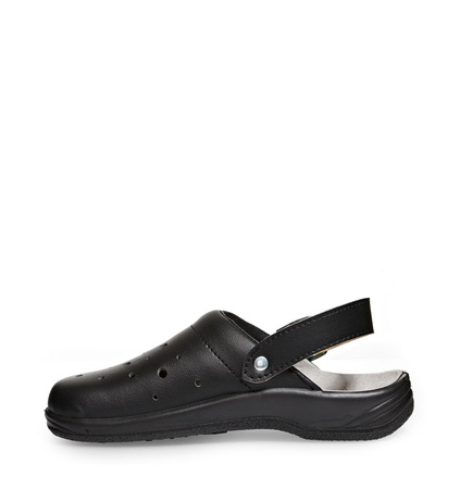ABEBA-Arrow-OB-Damen- und Herrenclog, ESD, schwarz