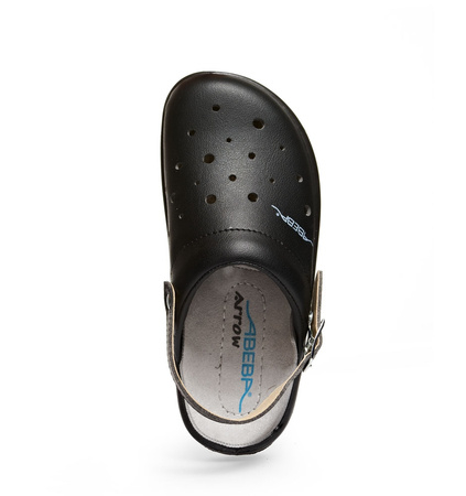 ABEBA-Arrow-OB-Damen- und Herrenclog, ESD, schwarz
