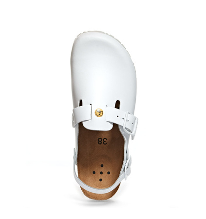 ABEBA-Nature-OB-Damen- u. Herrenclog, ESD, wei