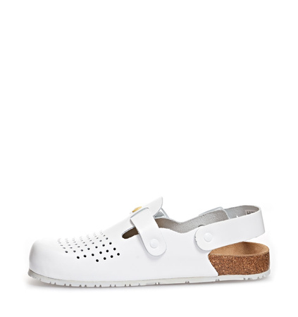 ABEBA-Nature-OB-Damen- u. Herrenclog, ESD, wei