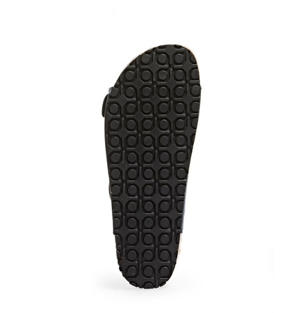 ABEBA-Nature-OB-Damen- u. Herrenpantolette, ESD, schwarz
